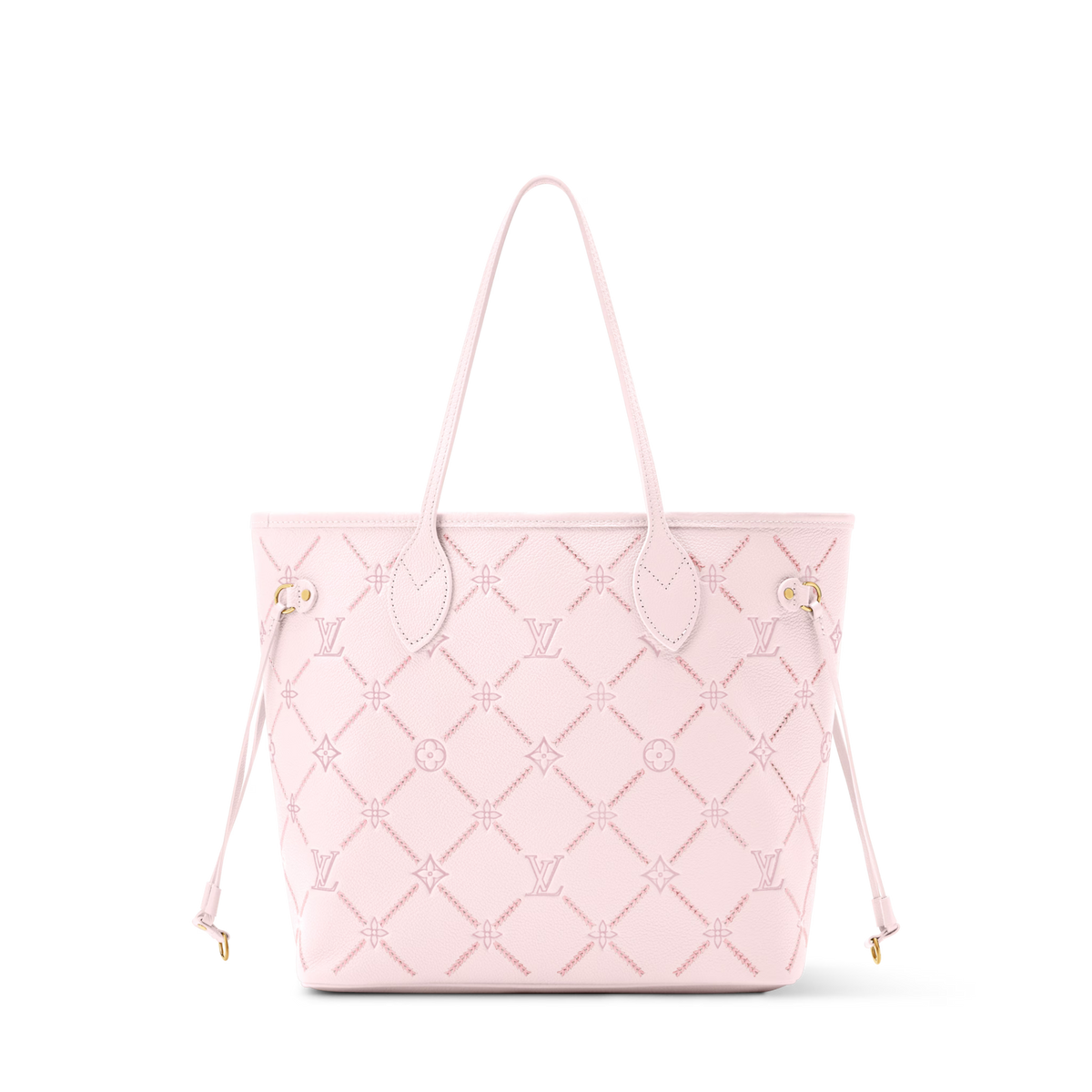 Women's Neverfull MM Hazelnut Monogram Empreinte Leather Tote Bag M29486