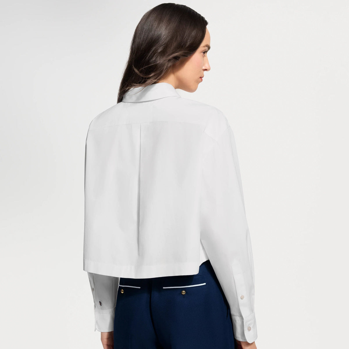Women's Anchor Patch Cropped Shirt