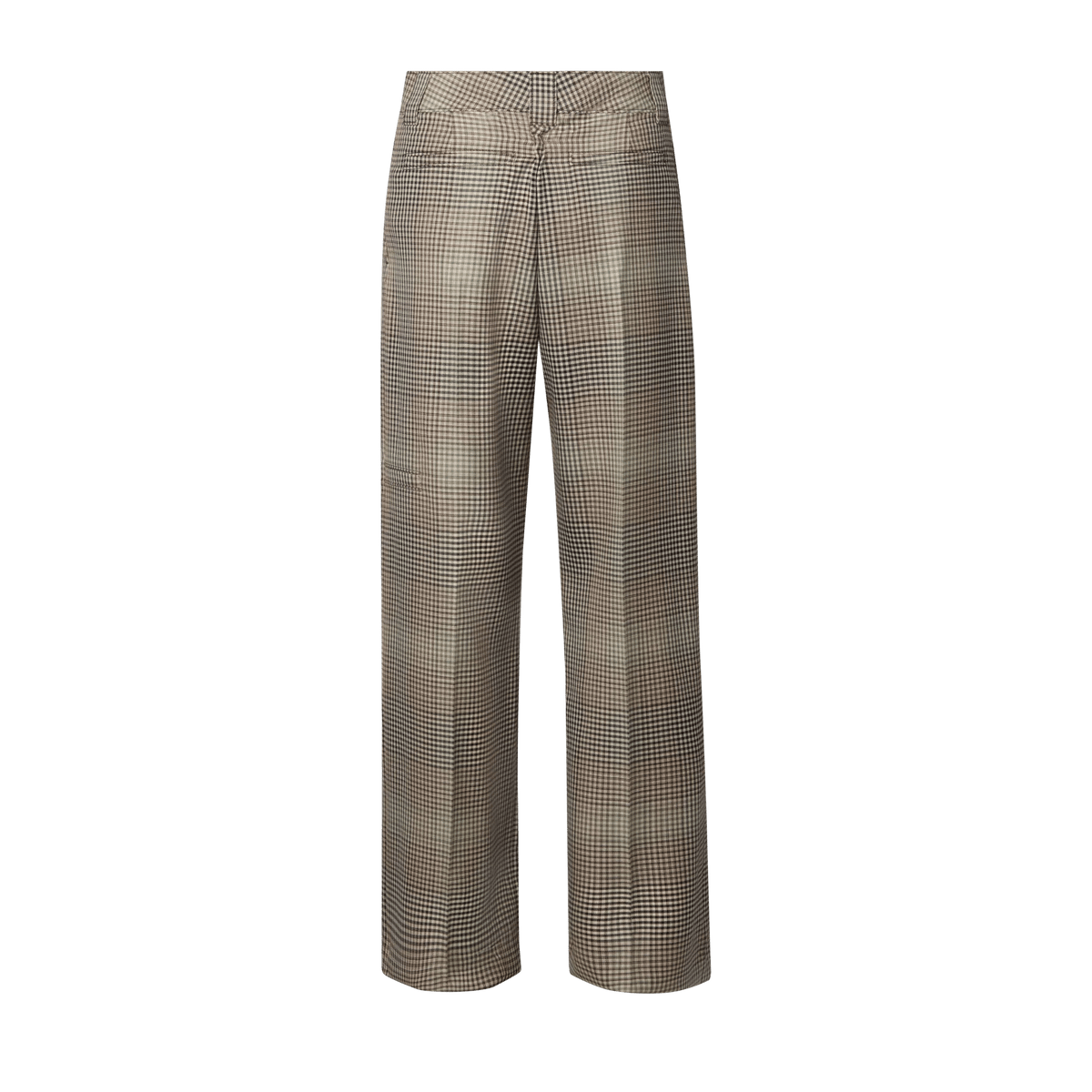 Men's Checked Wool Jacquard Chino Pants