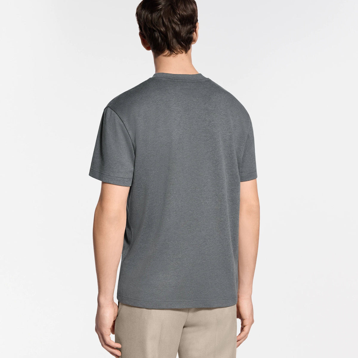 Men's Cotton-Silk Short-Sleeved T-Shirt