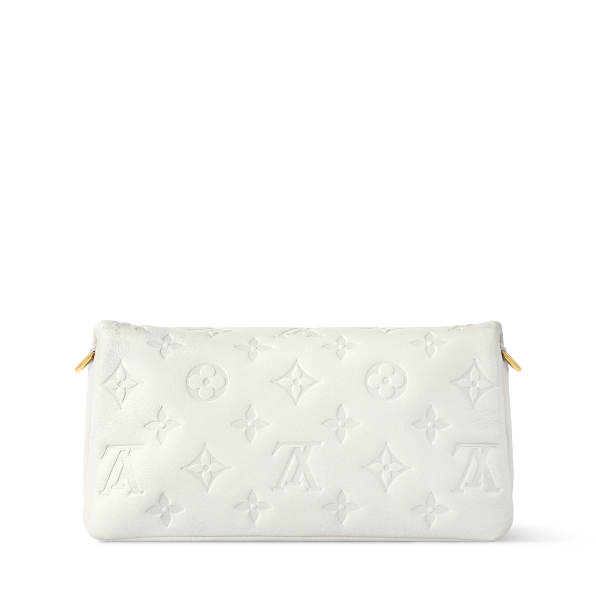 Pochette Coussin Monogram-Embossed Lambskin Gold-Toned Hardware