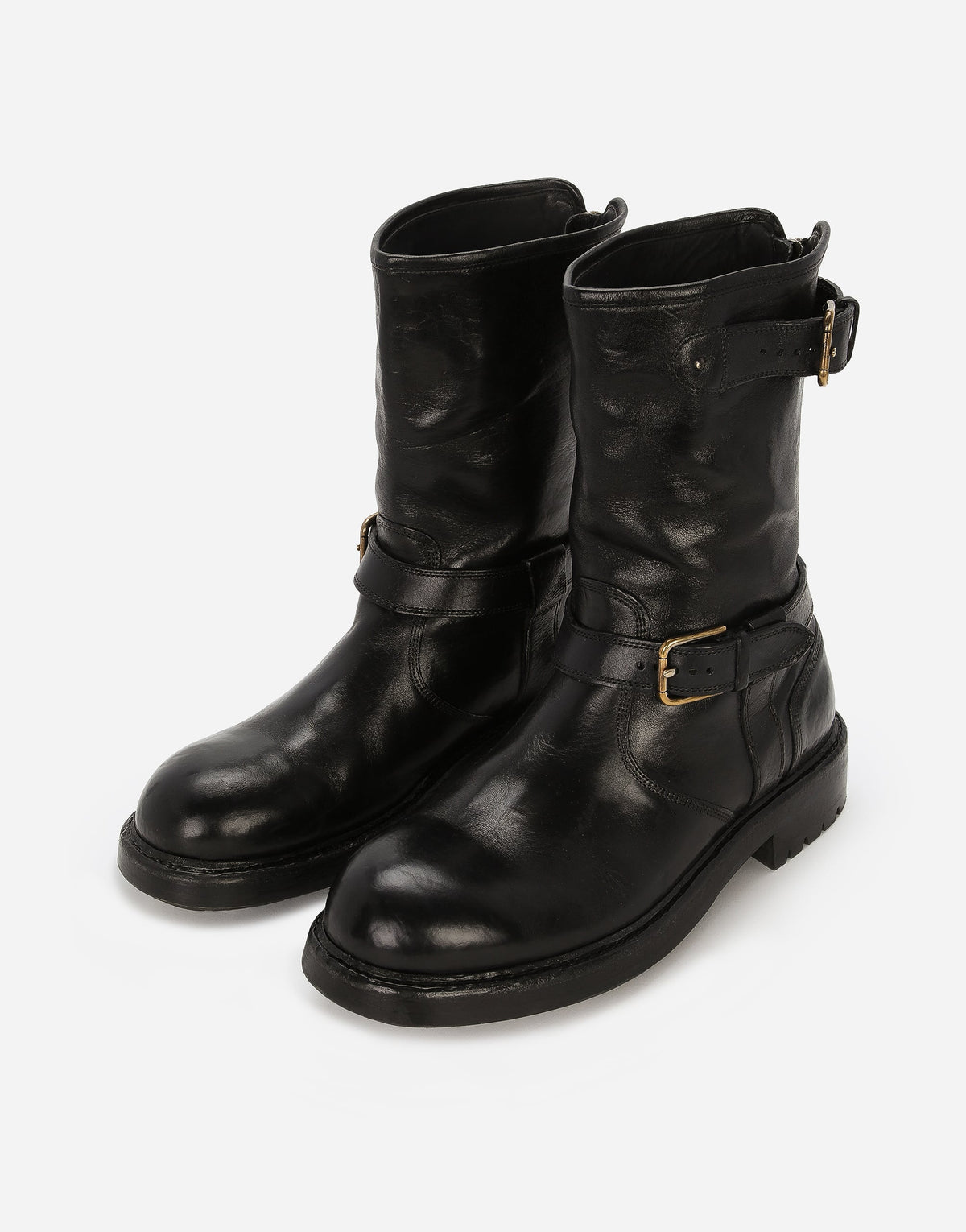 Men Bernini Smooth Leather Boots