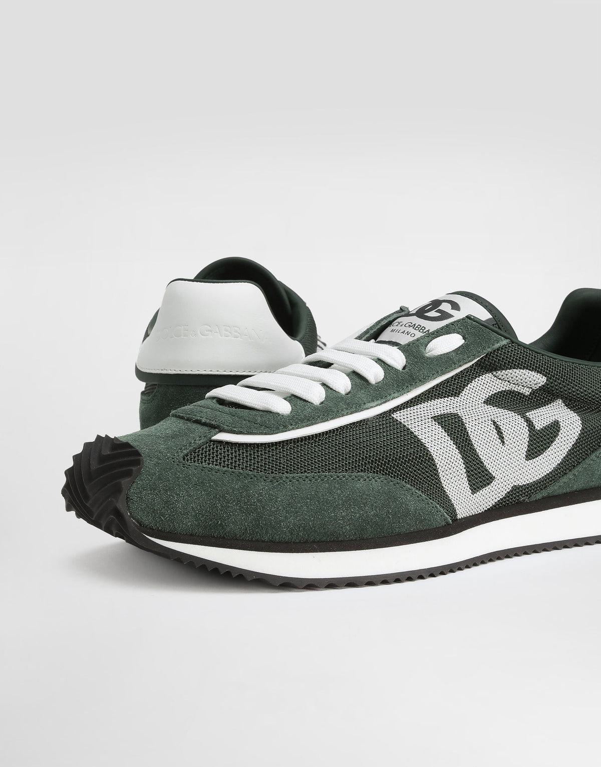 Men's DG CUSHION Mixed-Material Sneakers Green