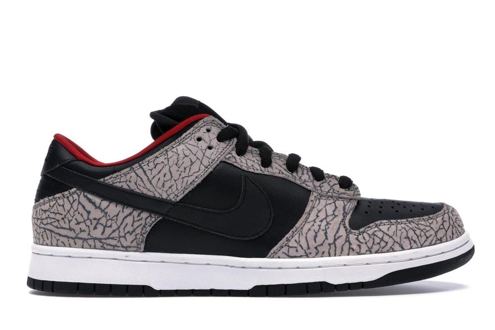 Dunk SB Low Supreme Black Cement Edition