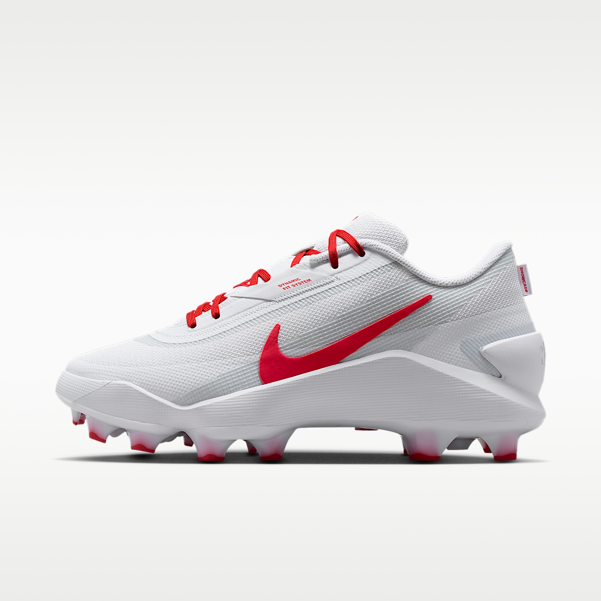 Unisex Diamond Showcase MCS Baseball Cleats Cushlon Midsole White/University Red