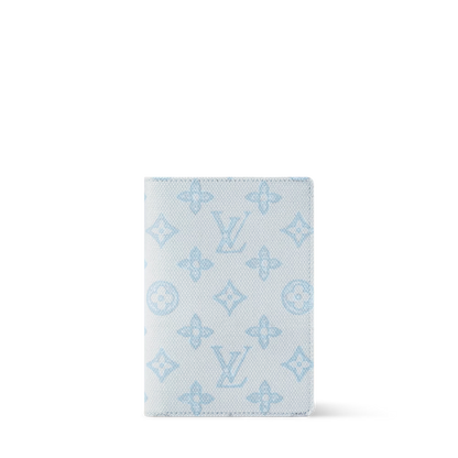 Passport Cover Monogram Origine Bleu Courrier M27614