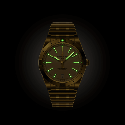 Breitling Chronomat Automatic 36 Victoria Beckham, 18k Yellow Gold, Ref# K103801A1A1K1, Unworn 2024
