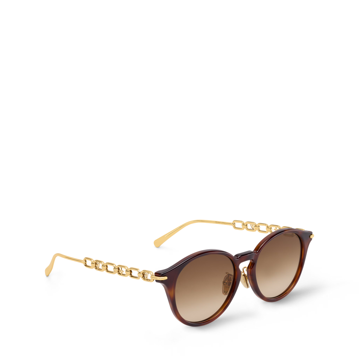 Women's Chain Two Round Sunglasses