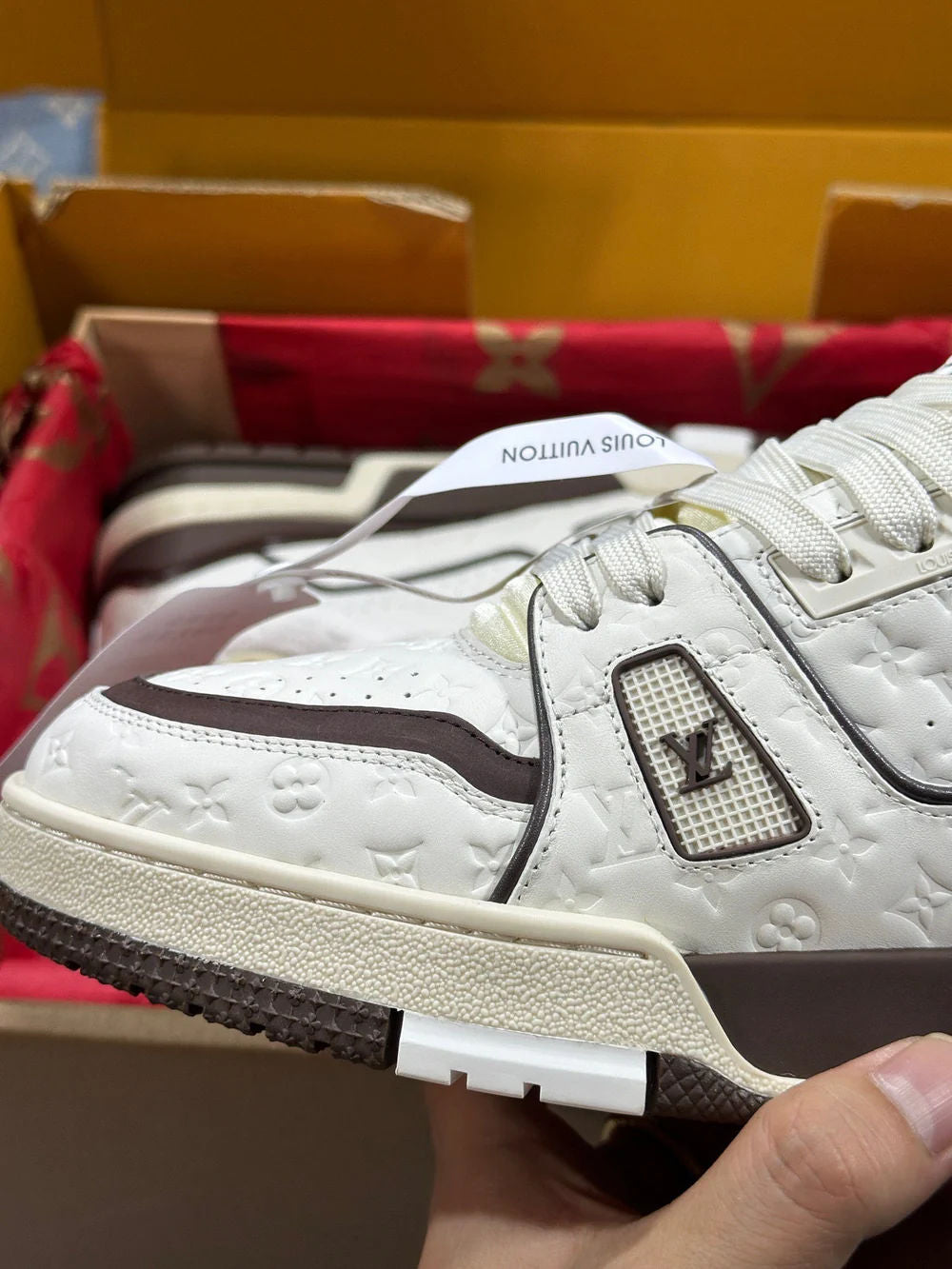 Louis Vuitton LV Trainer Sneaker â€˜Tyler the Creator White Mochaâ€™