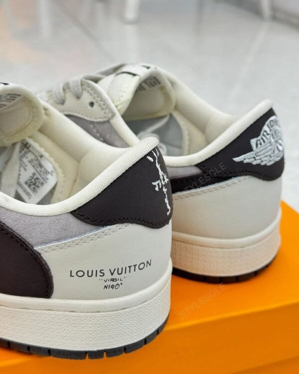 Louis Vuitton x Nike Air Jordan 1 Low â€œShadow Grey Suedeâ€ (Custom)