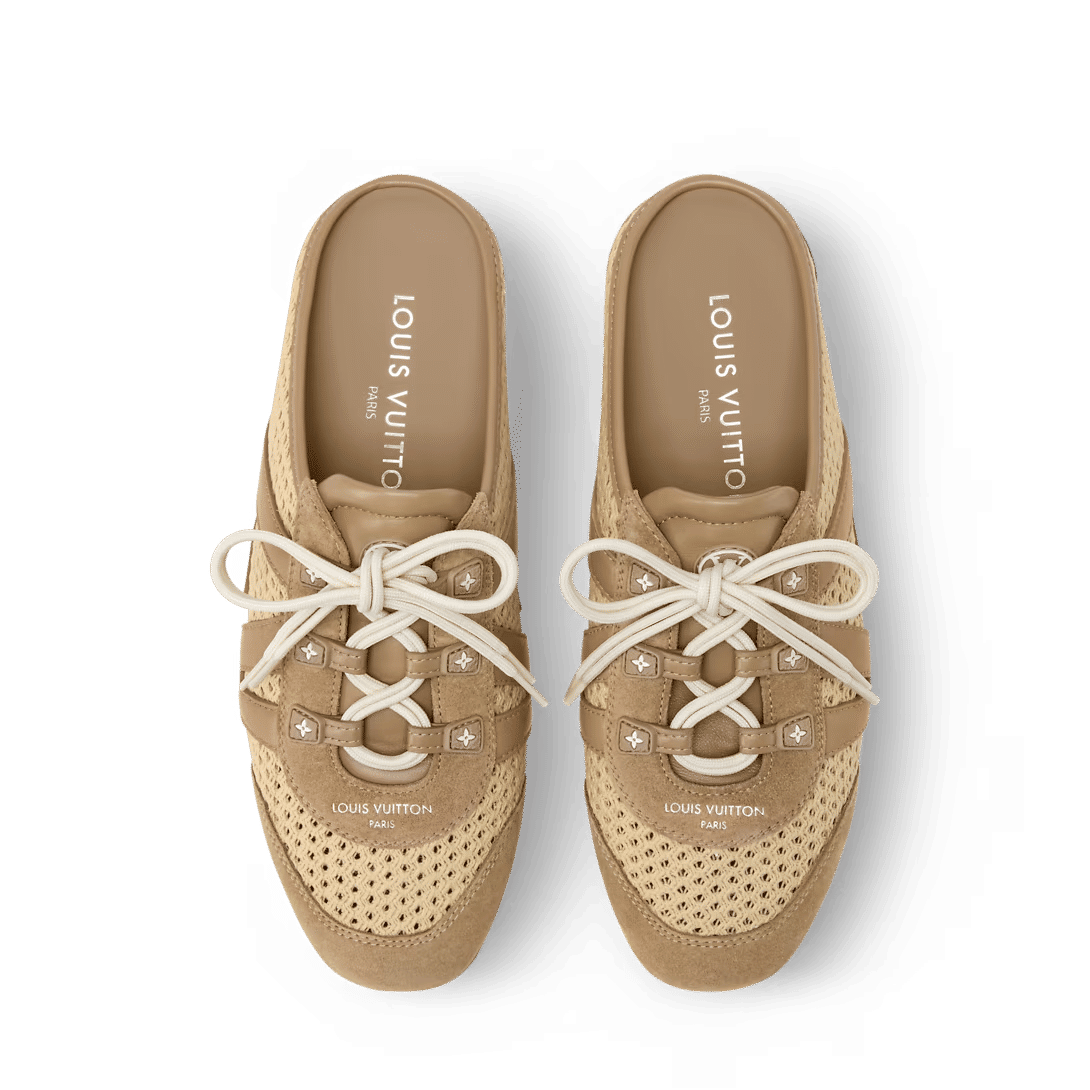 LV Sneakerina Open Back Natural Beige