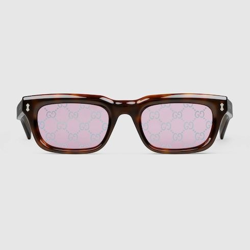 Men's Rectangular Frame Sunglasses