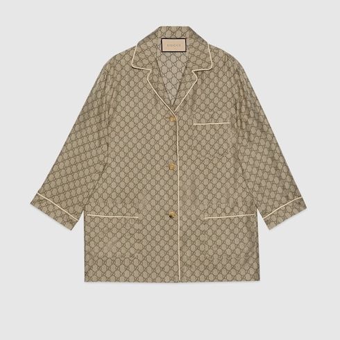 Women's Printed Silk Shirt