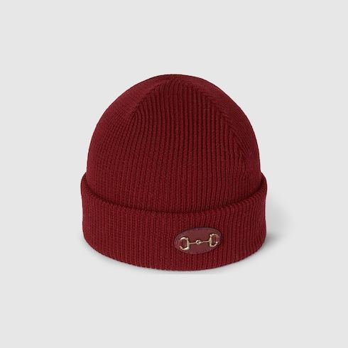 Women's Wool Hat with Horsebit