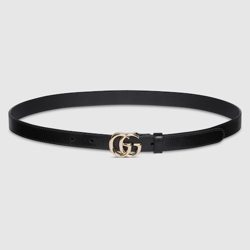Women's Thin Double G Buckle Belt