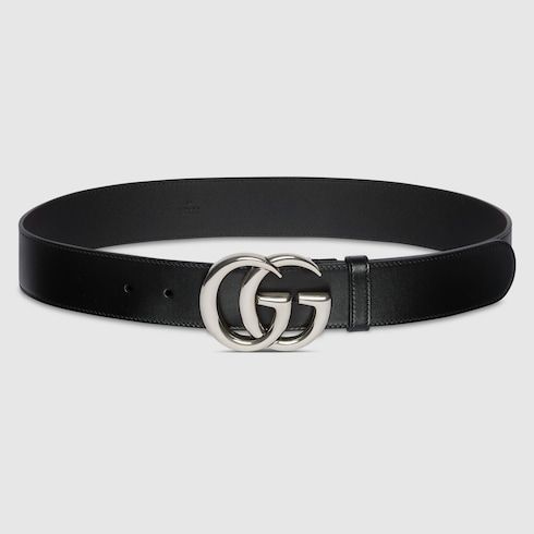 Women's Wide Double G Buckle Leather Belt