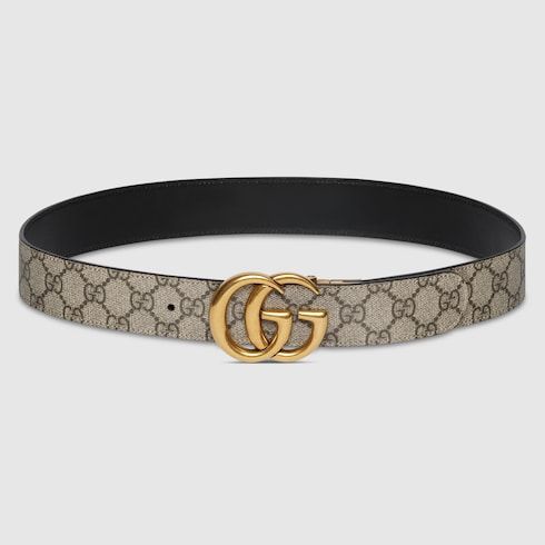 Women's Reversible Double G Buckle Canvas Belt