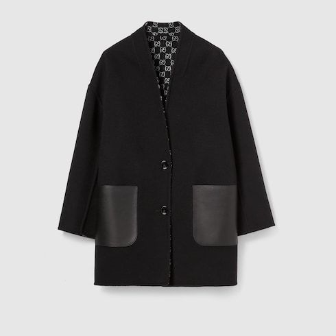 Women's Reversible Silk Wool Coat
