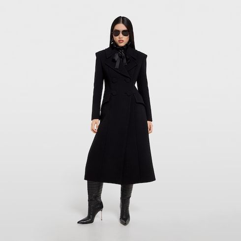 Women's Double-Breasted Wool Coat