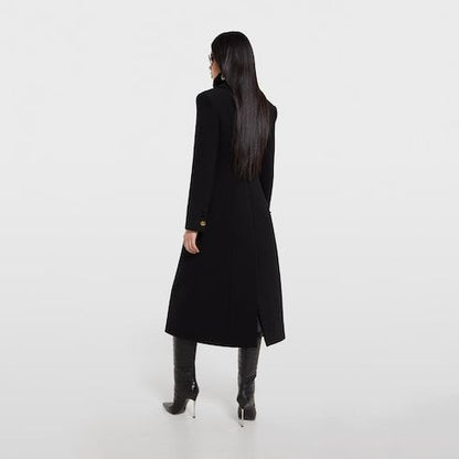 Women's Double-Breasted Wool Coat