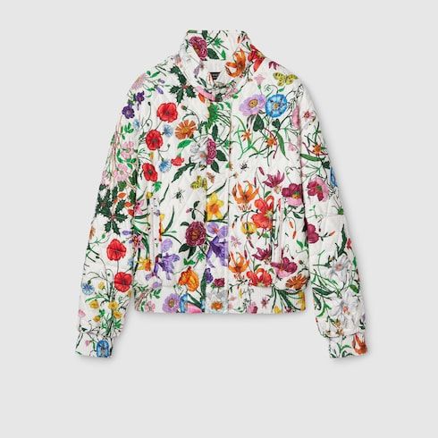 Women's Printed Quilted Twill Jacket