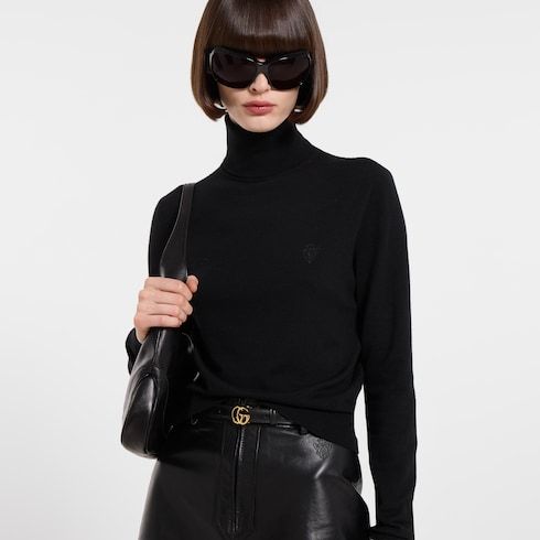 Women's Thin Double G Buckle Leather Belt