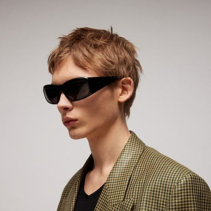 Men's Rectangular Acetate Sunglasses