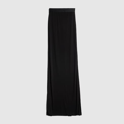 Women's Viscose Crêpe Jersey Long Skirt