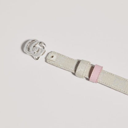 Women's Thin Reversible Canvas Belt