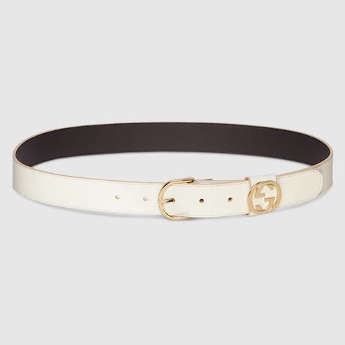 Women's Round Buckle Leather Belt