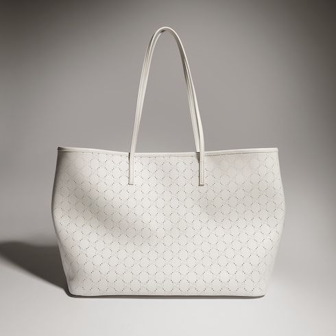 Tribeca Large Tote Bag With Perforated GG Leather