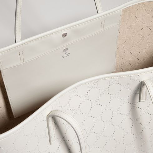 Tribeca Large Tote Bag With Perforated GG Leather