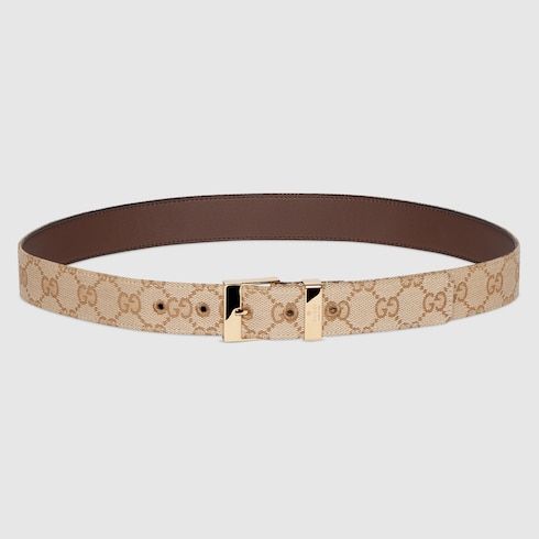 Women's Squared Buckle Canvas Belt