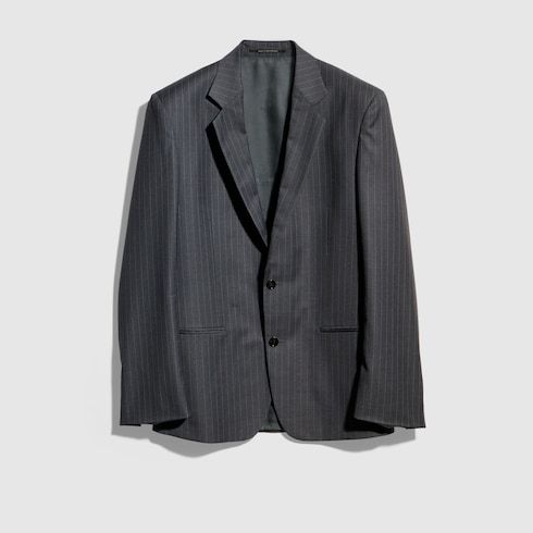 Women's Pinstripe Wool Jacket