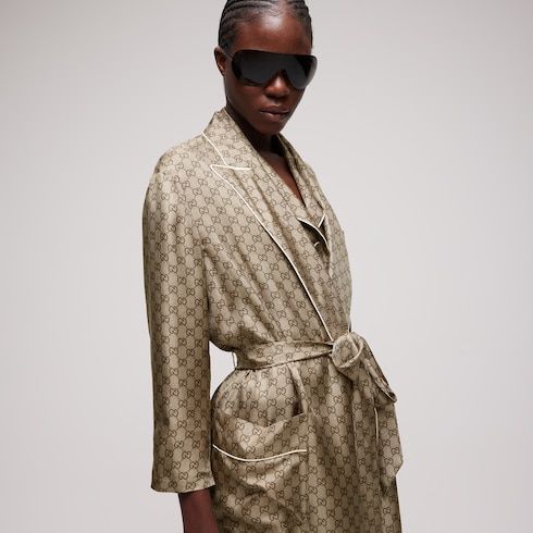 Women's Printed Silk Twill Shirt