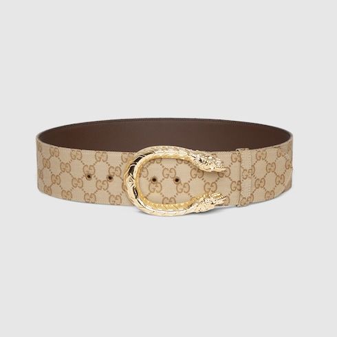 Women's Wide Tiger Head Buckle Belt