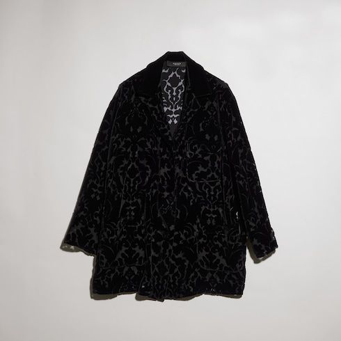 Women's Floral Devoré Velour Shirt