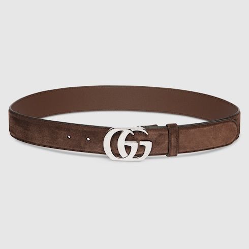 Women's Double G Buckle Suede Belt