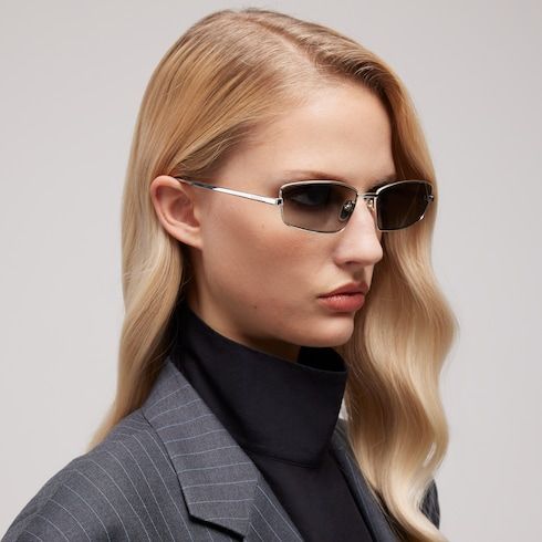 Men's Rectangular Frame Sunglasses