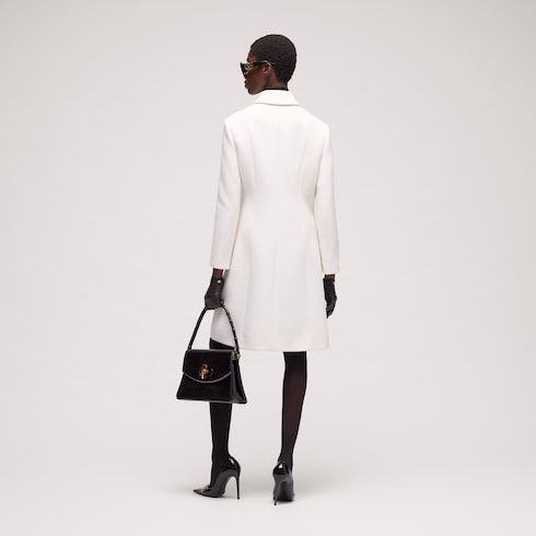 Women's Wool Natté Buttoned Coat