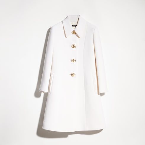 Women's Wool Natté Buttoned Coat