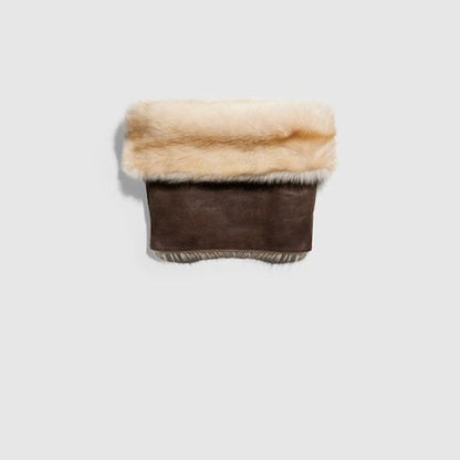 Women's Shearling Off-the-Shoulder Cape