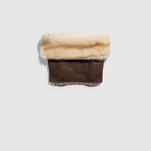 Women's Shearling Off-the-Shoulder Cape