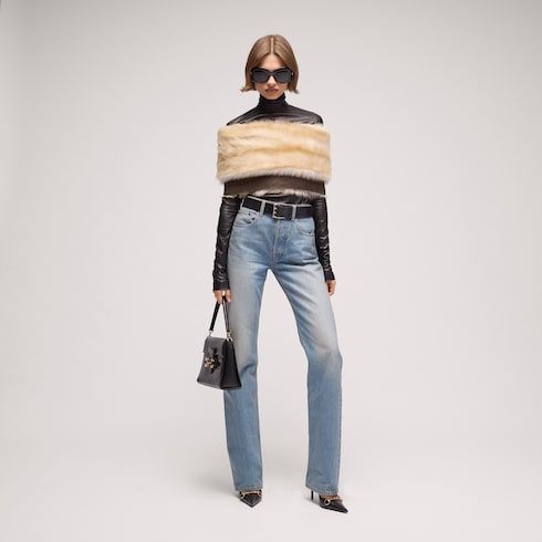 Women's Shearling Off-the-Shoulder Cape