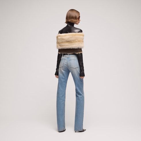 Women's Shearling Off-the-Shoulder Cape