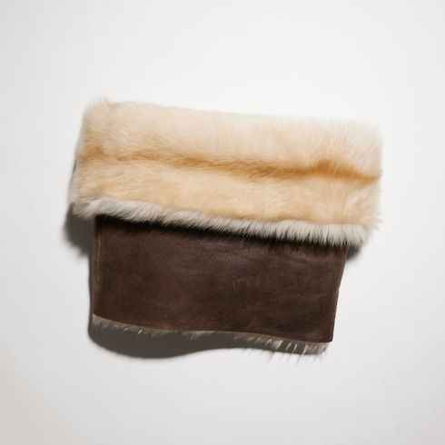 Women's Shearling Off-the-Shoulder Cape
