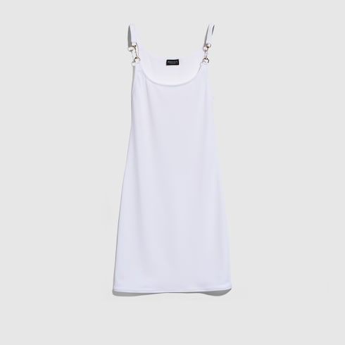 Women's Viscose Crêpe Jersey Dress with Horsebit