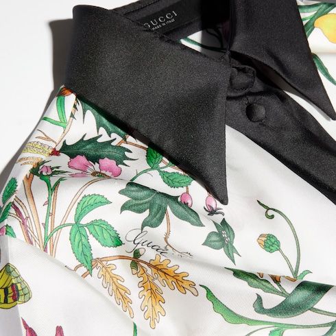Women's Printed Silk Twill Shirt