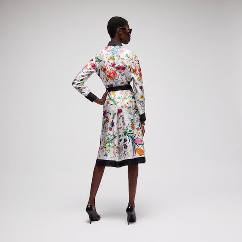 Women's Printed Silk Twill Pants
