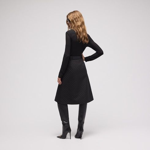 Women's Cotton Blend Midi Skirt
